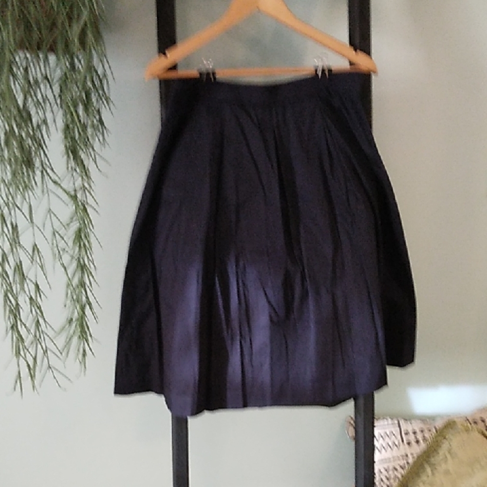 LOFT Navy A-Line Skirt